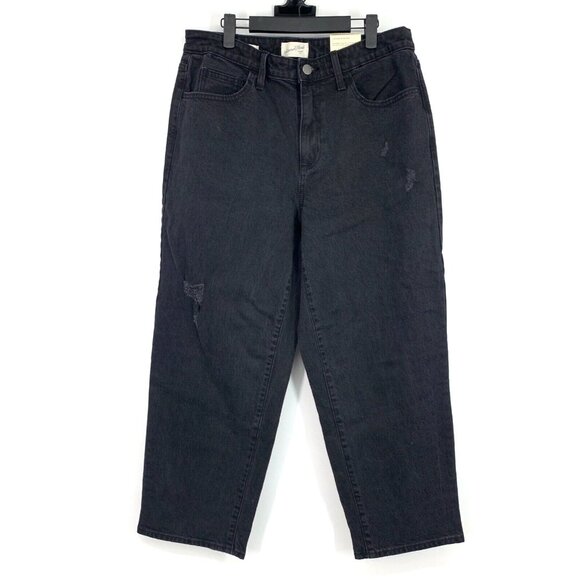 Universal Thread Jeans Black Vintage Straight Stretch Denim NWT - Picture 3 of 11